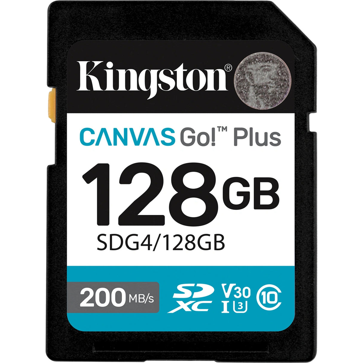 Kingston canvas go! plus SDXC 128 GB hukommelseskort (sort, klasse 10, UHS-I U3, V30)