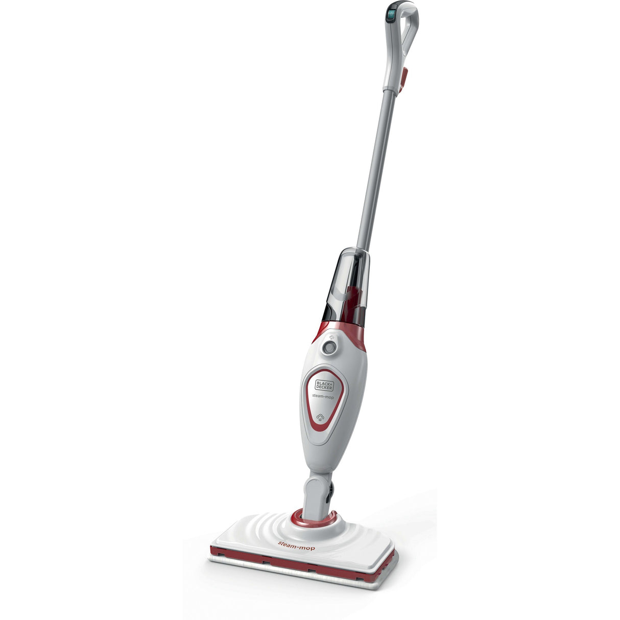 Black+decker bds1616r 1600w dampmoppe med 2 dampklude damprenser (hvid rød)
