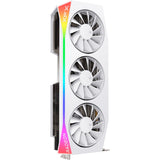 XFX Radeon RX 9070 XT OC Mercury RGB-grafikkort (hvidt, RDNA4, GDDR6, 3x Display Port, 1x HDMI 2.1)