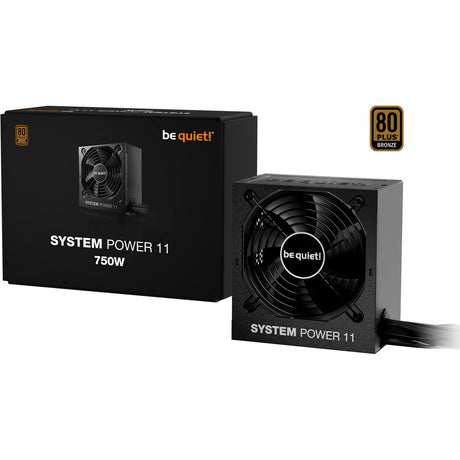 Vær stille! systemeffekt 11 750 watt strømforsyning (sort, 1x 12vhpwr, 2x pcie)
