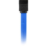 Sharkoon sata iii sleeve kabel (blå, 0,3 meter)