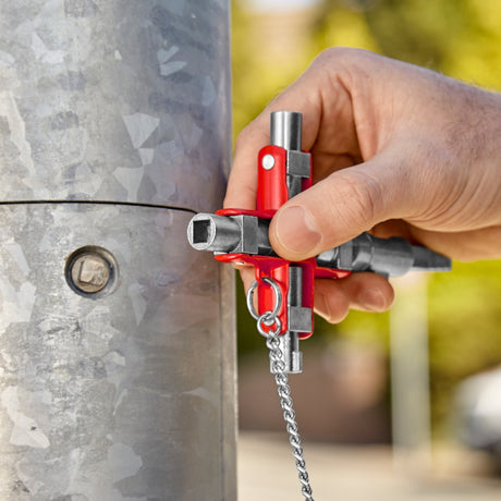 Knipex 00 11 06 v01 skifteskabsnøgle med 9 profiler - firkantede overflader