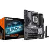 Gigabyte B850 Eagle WiFi6E Socket AM5 bundkort (sort grå, RAID, GB-LAN, WiFi 6e, BT, lyd, ATX)