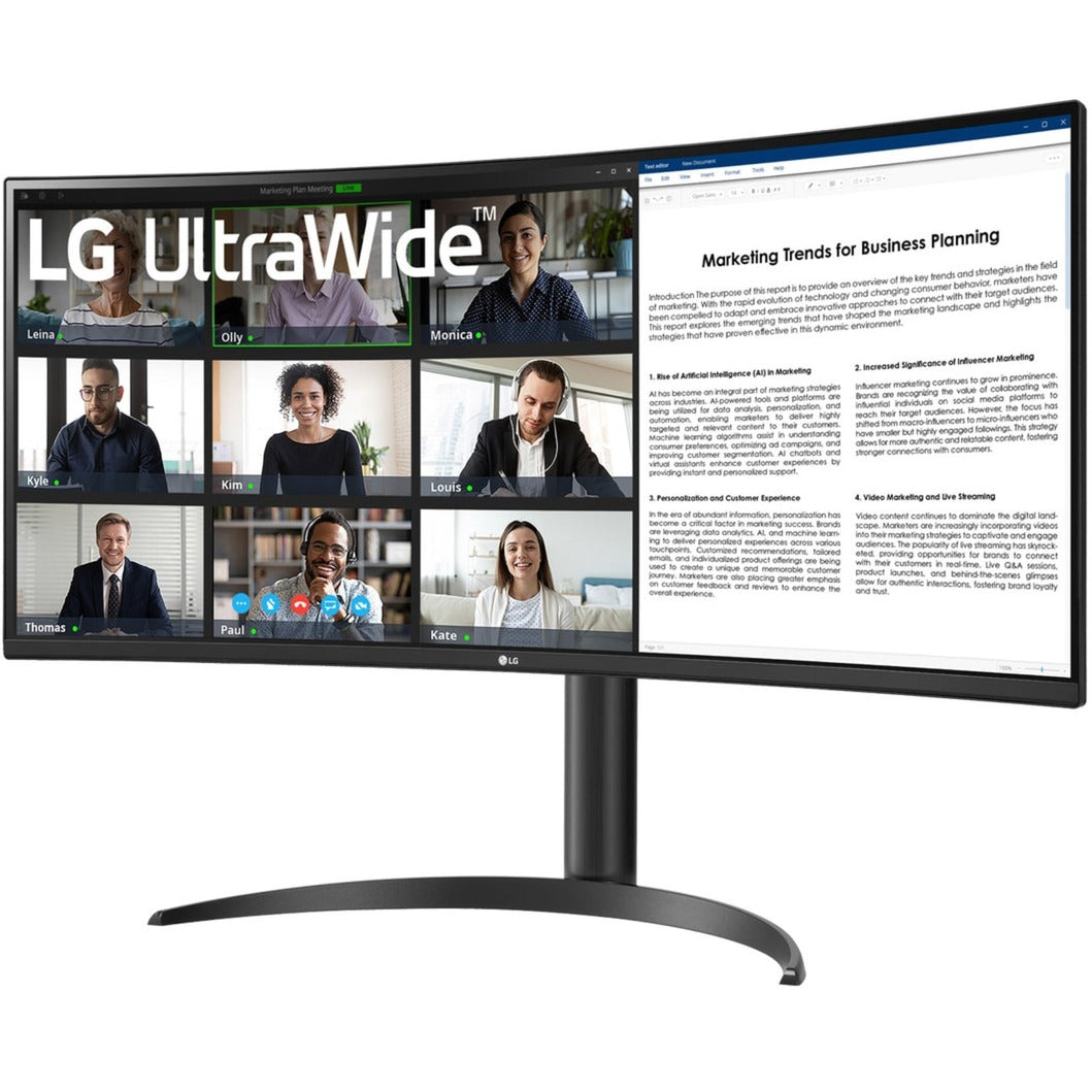 LG ultrawide 34wr50qk-b 34 buet skærm (sort, 2x HDMI, skærmport)