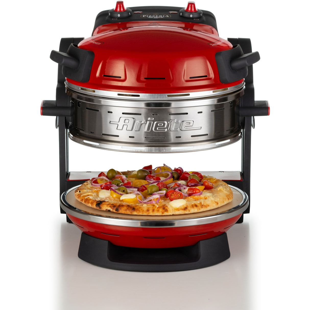 Ariete dobbelt pizzaovn 0927 00 (rød)