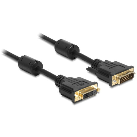 Delock dvi (24+1) (han) > dvi (24+1) (hun) forlængerkabel (sort, 5 meter)