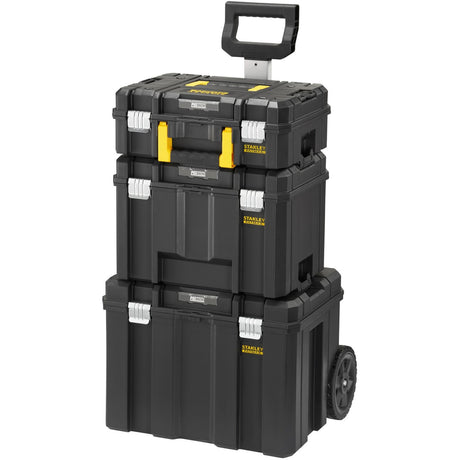 Stanley Fatmax Pro-Stack 3 i 1 modulære opbevaringskasser Værktøjskasse (sort gul)