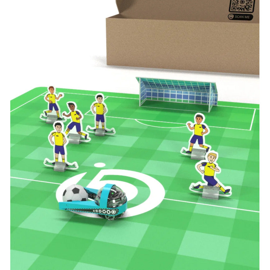 Ozobot udfordringsmåtte: fodboldrobot