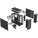 Fractal design meshify 3 xl stort tårnhus (sort | 2x USB-A | 1x USB-C)