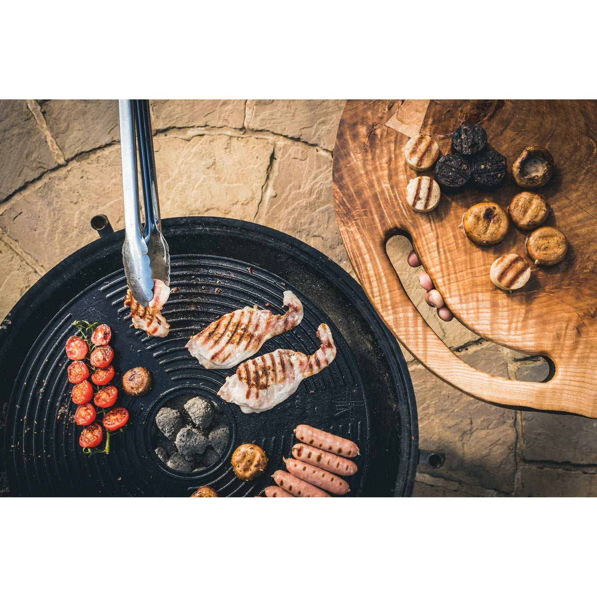 Vindmøllen plancha grillplade (sort, 75 cm)