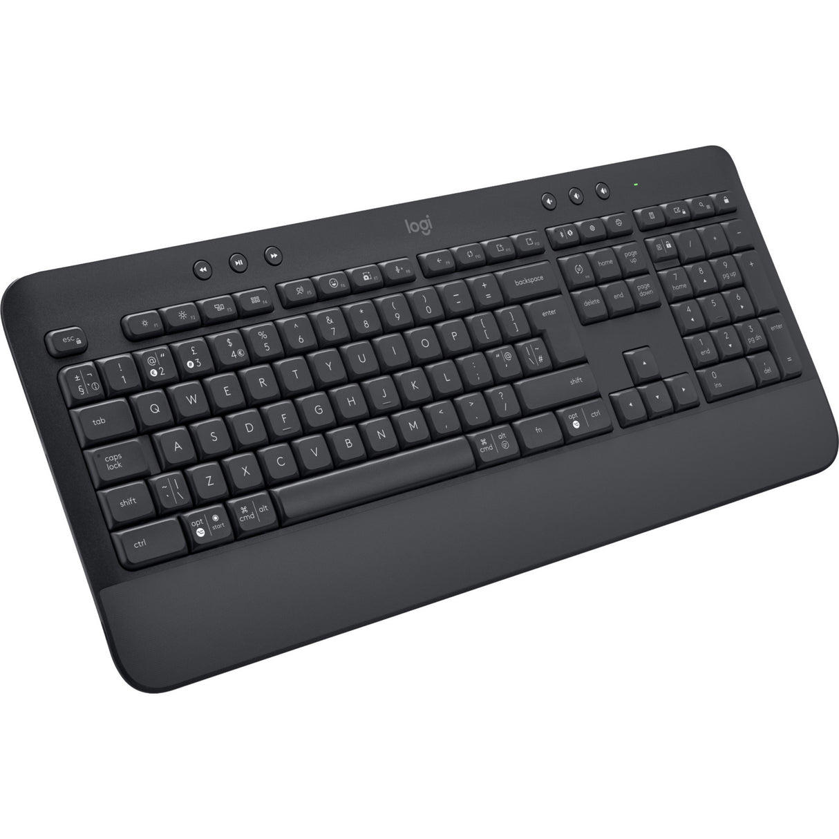 Logitech signatur k650 trådløst komforttastatur (grafit, us-internationalt layout (qwerty), 100 %)