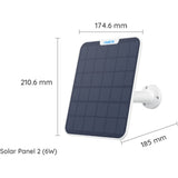 Reolink solpanel kompatibelt med batterikamera - strop og 4m tilslutningskabel - 6w strøm - vejrbestandig - solpanel 2