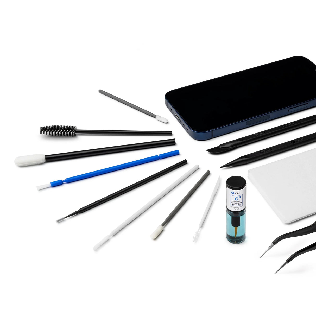 Ifixit præcisionsrengøringssæt værktøjssæt (sort blå)