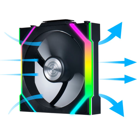 Lian Li Uni Fan SL120 Wireless RGB Case Fans (sort, 3 stykker, 120 x 124,5 x 28 mm, PWM)