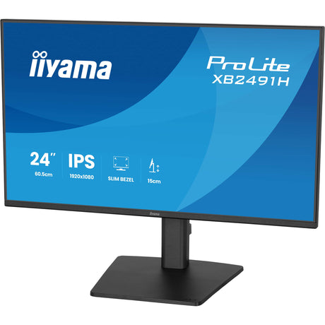 Iiyama prolite xb2491h-b1 23.8 skærm (sort, 120 hz, hdmi, skærmport)