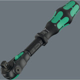 Wera 8000 b black edition zyklop speed skralde med 3 8 drev (sort grøn)