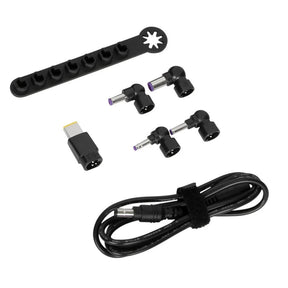 Targus 90W Legacy tilbehørssæt (DC-kabel til spids + 5 spidser + opbevaringsholder) Adapter (sort, til dockingstationer)