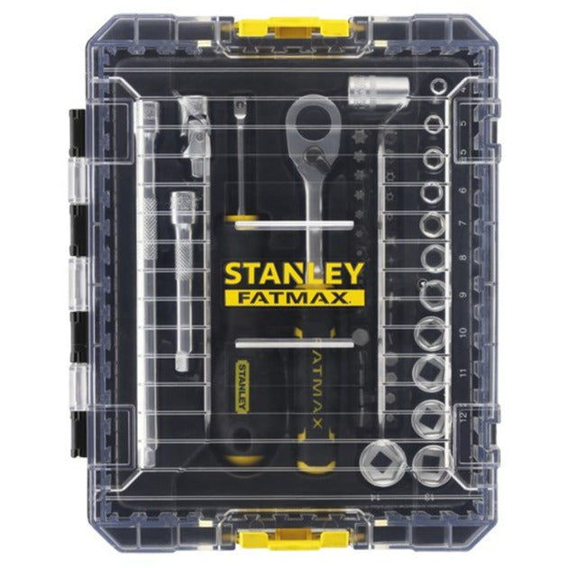 Stanley fatmax tstak topnøglesæt 1 4 fmmt98101-0 (sort gul, 48 styk)