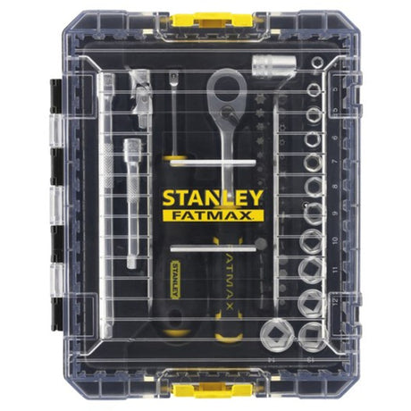 Stanley fatmax tstak topnøglesæt 1 4 fmmt98101-0 (sort gul, 48 styk)