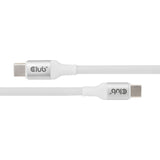 Club 3D USB-C magnetisk spole 240W PD3.1 hvidt kabel, 2 meter kabel (hvid)