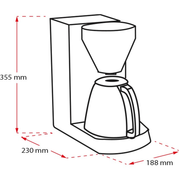 Melitta enjoy therm kaffefiltermaskine (sort)