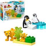 Lego duplo by 10442 familier af vilde dyr: pingviner og løver