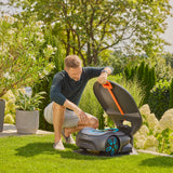 Gardena Sileno robotplæneklippergarage til Sileno Pro Max Free baldakin (grå orange)