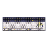 Iqunix f97 starry tryst rgb mekanisk gaming-tastatur (mørkeblåt, us-layout (qwerty), gateron rød, 96%, rgb-lysdioder, hot-swappable, pbt, 2.4ghz | bluetooth 5.1 | usb-c)