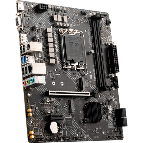MSI Pro H610M-G Socket 1700 bundkort (GB-LAN, lyd, µATX)