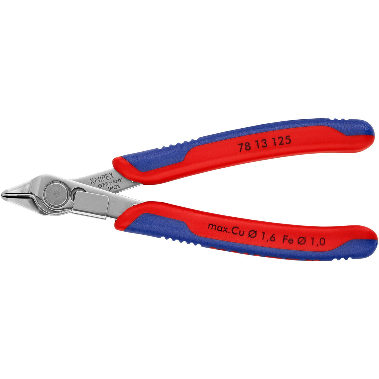 Knipex elektronisk super Knips 78 13 125 elektroniktang (rød blå)