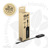 Club 3D USB-C til Triple DisplayPort MST Hub (sort, 4K60Hz)