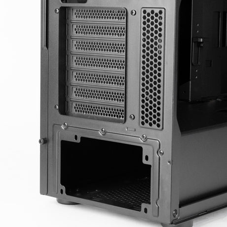 Silverstone Fara 514x Midi Tower-hus (sort | 2x USB-A | 1x USB-C | RGB | hærdet glas)