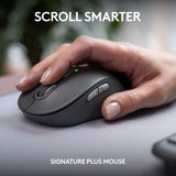 Logitech mk950 signatur slankt trådløst skrivebordssæt (grafit, us-internationalt layout (qwerty), 400 - 4000 dpi)