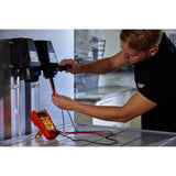 Wiha digitalt multimeter op til 600 V AC, Cat IV måleenhed (rød gul)