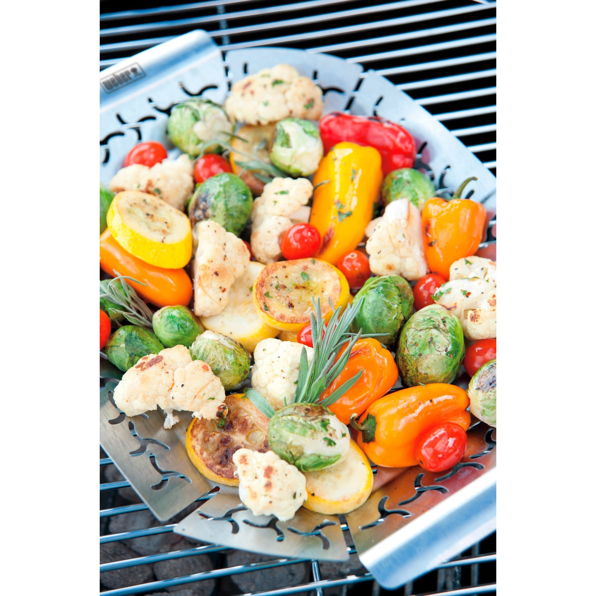 Weber premium grillkurv grøntsagskurv (rustfrit stål)