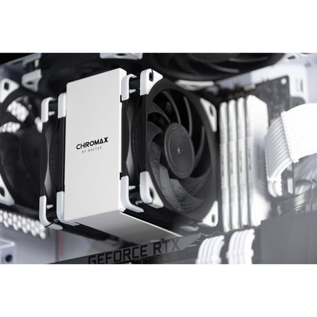 Noctua nf-a12x25 pwm chromax.black.swap case ventilator (sort, 120 x 120 x 25 mm)