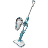 Black+decker fsmh1321 1600w dampmoppe med 6 tilbehør damprenser (hvid blå-grå)