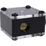 Alphacool eisflügel flowindikator g1 4 kvadrat flowmeter (sort)