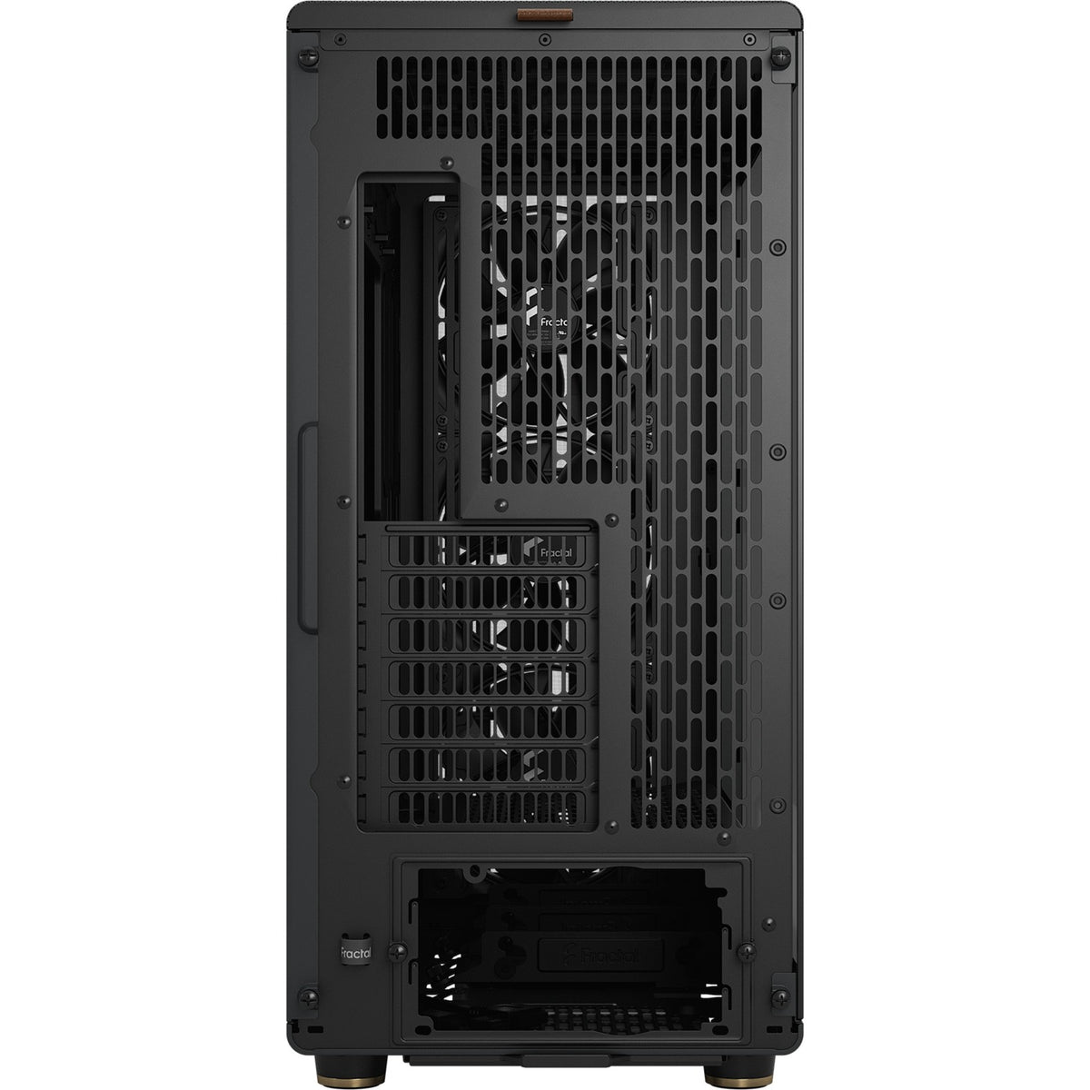 Fractal design nord xl midi tårnhus (sort træfarve | 2x USB-A | 1x USB-C | hærdet glas)