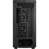 Fractal design nord xl midi tårnhus (sort træfarve | 2x USB-A | 1x USB-C | hærdet glas)
