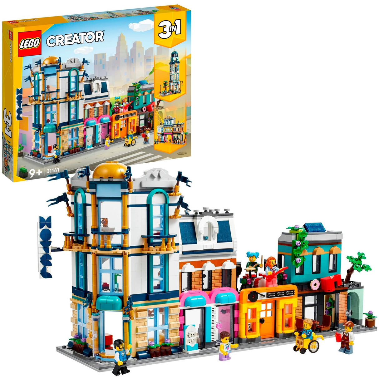 Lego Creator 3-i-1 - hovedgadebygningslegetøj (31141)