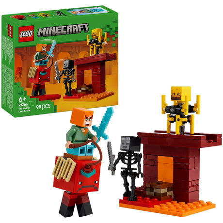 Lego minecraft lavakampen i det nedre for børn - 21266