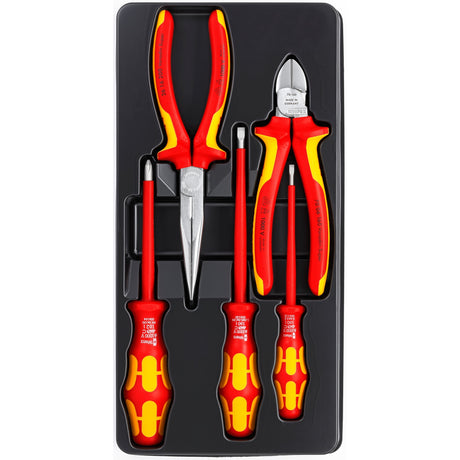 Knipex vde værktøjssæt 00 20 13 værktøjssæt (rød gul, 5 stk.)