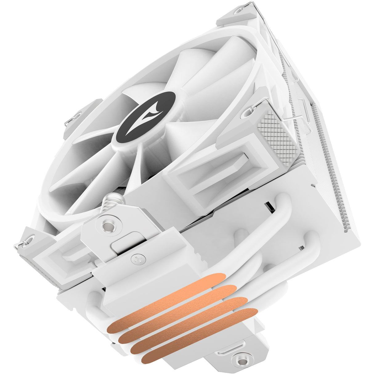 Sharkoon a40 rgb cpu køler (hvid, 4-benet pwm blæserstik)