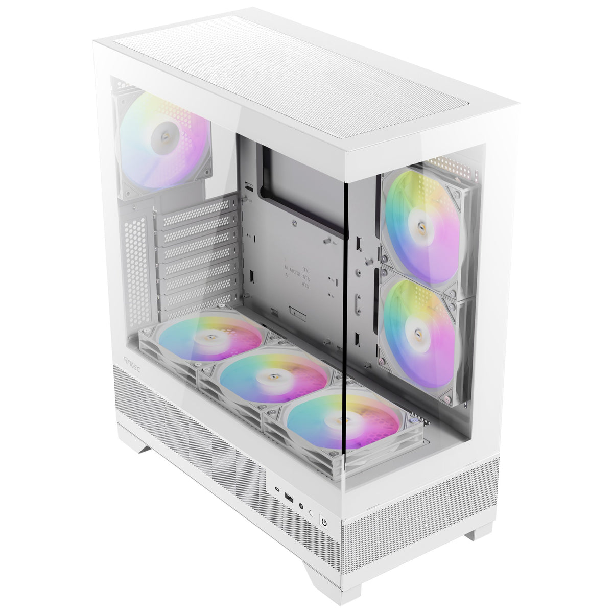 Antec cx700 elite rgb midi tårnhus (hvid | 2x usb-a | hærdet glas)