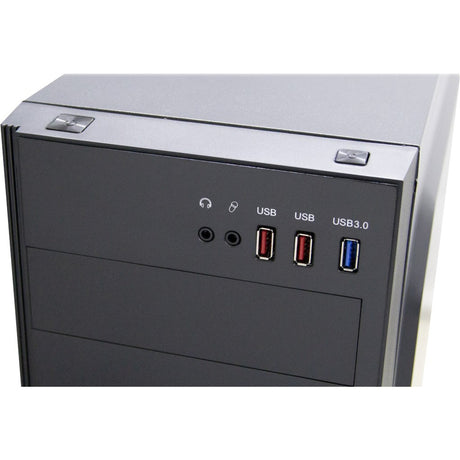 Inter-tech b-42 rgb midi tårnhus (sort | 3x usb-a | rgb | vindue)