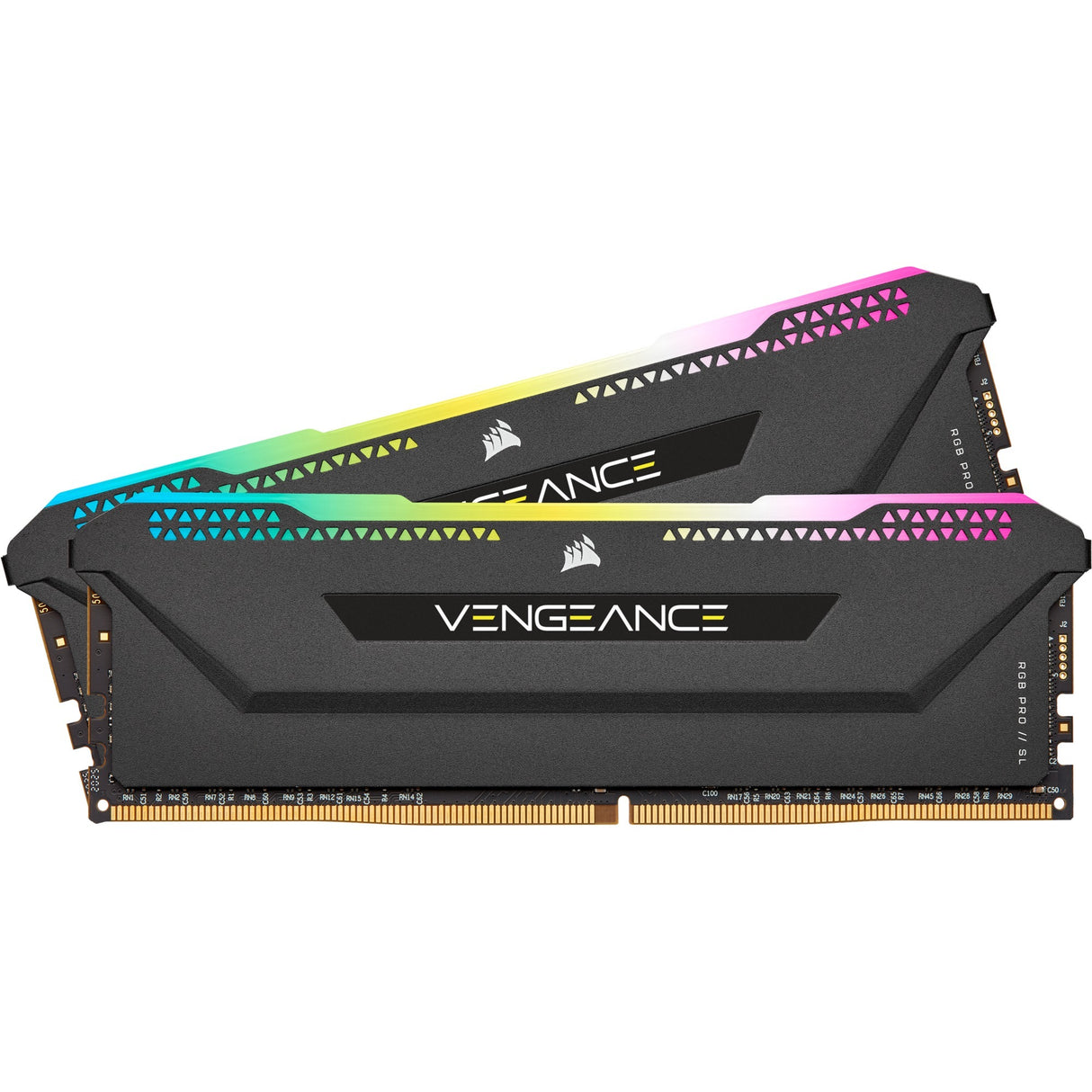 Corsair Vengeance RGB Pro SL 16 GB DDR4-3200 (2x 8 GB) RAM (sort, cmh16gx4m2e3200c16, xmp 2.0)