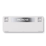 Mchose x75 v2 blue icy creamsicle brugerdefineret mekanisk tastatur (hvid, us layout (qwerty), kailh box isic creamsicle, 75%, rgb, hot swap, double-shot pbt, trådløs | bluetooth | usb-c)