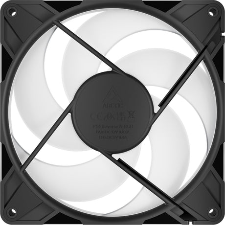 Arctic p14 pro reverse a-rgb case ventilator (sort, 140 x 140 x 30 mm, pwm)