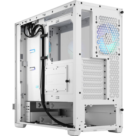 Fractal design pop air rgb midi tårnhus (hvid | 2x usb-a | rgb | hærdet glas)